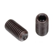 NEWPORT FASTENERS Socket Set Screw, Cup Point, 8-32 x 1/4", Alloy Steel, Black Oxide, Hex Socket , 100PK 265683-100